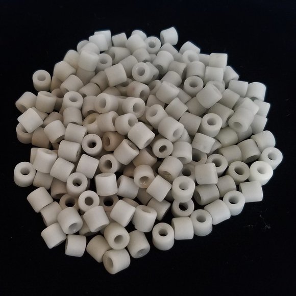 144+ 6mm  DARK GRAY PONY BEADS Czech Glass bundle set lot - Picture 1 of 8